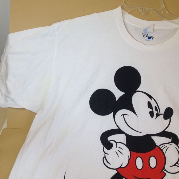 Disney Mickey Mouse Port & Company White  T Shirt Graphic Shirt Size 2XL - Picture 3 of 13
